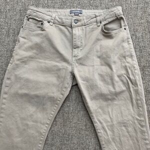 ASH & ERIE Pants Mens 34x29 (32x26) Khaki Chinos Straight Fit Cotton Blend